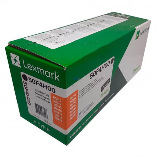 Cartucho De Tóner Lexmark 50F4H00 ms310dn, ms312dn, ms315dn, ms410dn, ms415dn, ms610 Black 5,000 Paginas