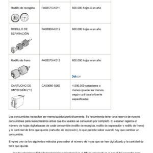 Kit Rodillos De Recogida De Papel Fujitsu PA03575-K011/PA03575-K012/PA03575-K013 FI-6800 / FI-7800 / FI-7900 Roller Kit Paper Pickup