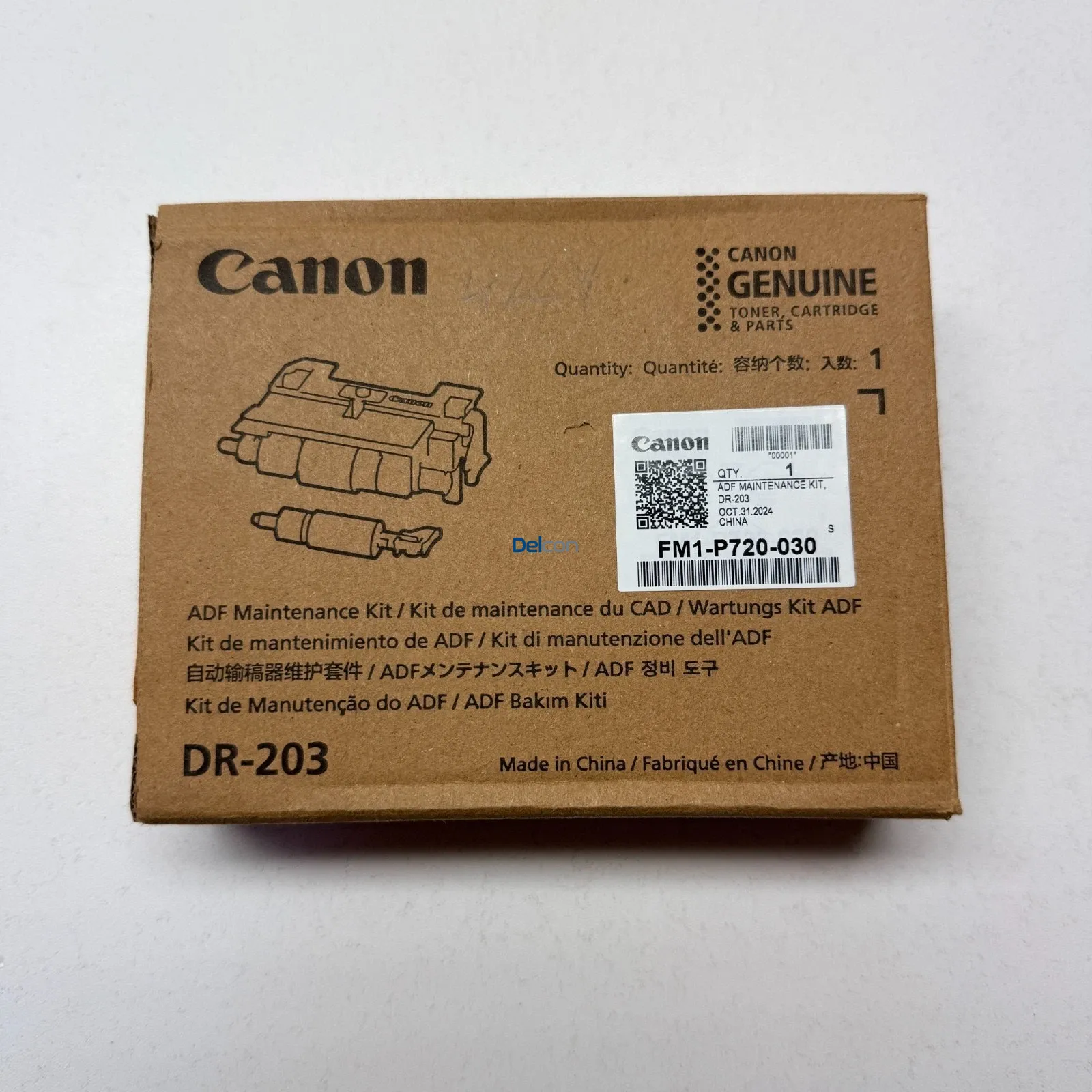 Kit De Mantenimiento ADF Canon DR-203 (FM1-P720-030) imageRUNNER ADVANCE C255iF / C256iF / C355iF / C356iF / C475iF / 525iF / 615iF / 715iF ADF Roller Maintenance Kit 50,000 Páginas