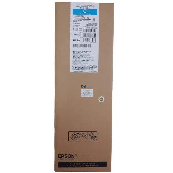 Bolsa De Tinta Epson T05B200 Color Cyan, Compatible Con Impresoras Epson WorkForce Pro WF-C878R / Pro WF-C879R Series, Rendimiento 50.000 Páginas.