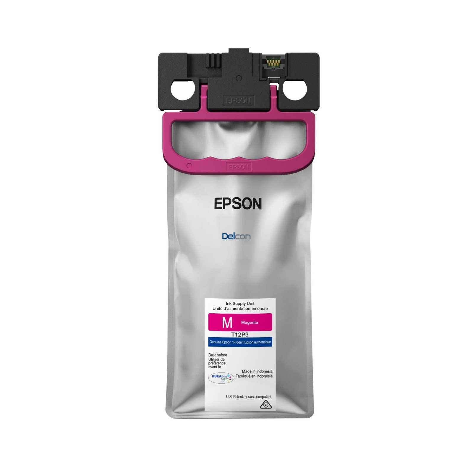 Bolsa De Tinta Epson T12P300 〈T12P3〉 Color Magenta , Para Impresoras Epson WorkForce Pro EM-C800 / EP-C800, Contenido 165ml, Rendimiento Hasta 20.000 Páginas.