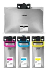 Pack Bolsas De Tintas Epson 13K WorkForce Pro EM-C8100 / EM-C8101 Color Negro Cyan Magenta Amarillo / Juego Completo / Alta Capacidad.