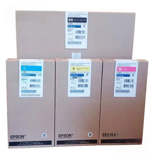 bolsas-de-tintas-epson-t12p1-t12p2-t12p3-t12p4-workforce-pro-em-c800-ep-c800-color-negro-cyan-magenta-amarillo Bolsas De Tintas Epson T12P1 / T12P2 / T12P3 / T12P4 Para Epson WorkForce Pro EM-C800 / EP-C800 Color Negro Cyan Magenta Amarillo / Capacidad Estándar.