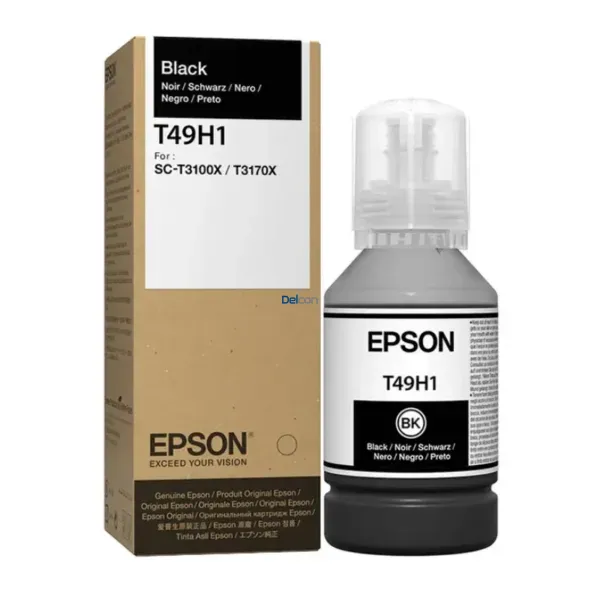 botella-de-tinta-epson-t49h100-surecolor-sc-t3100x-sc-t3170x-t49h1-negro Botella De Tinta Epson T49H100 (T49H1) Color Negro, Compatible Con Impresora e Plotter Epson SureColor SC-T3100X / SC-T3170X, Rendimiento 6.000 Páginas.