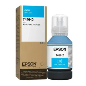 Botella De Tinta Epson T49H200 ( T49H2) Color Cyan, Compatible Con Impresora e Plotter Epson SureColor SC-T3100X / SC-T3170X, Rendimiento 6.000 Páginas.