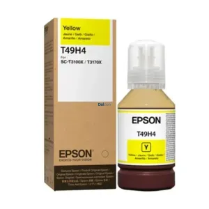Botella De Tinta Epson T49H400 (T49H4) Color Amarillo, Compatible Con Impresora e Plotter Epson SureColor SC-T3100X / SC-T3170X, Rendimiento 6.000 Páginas.