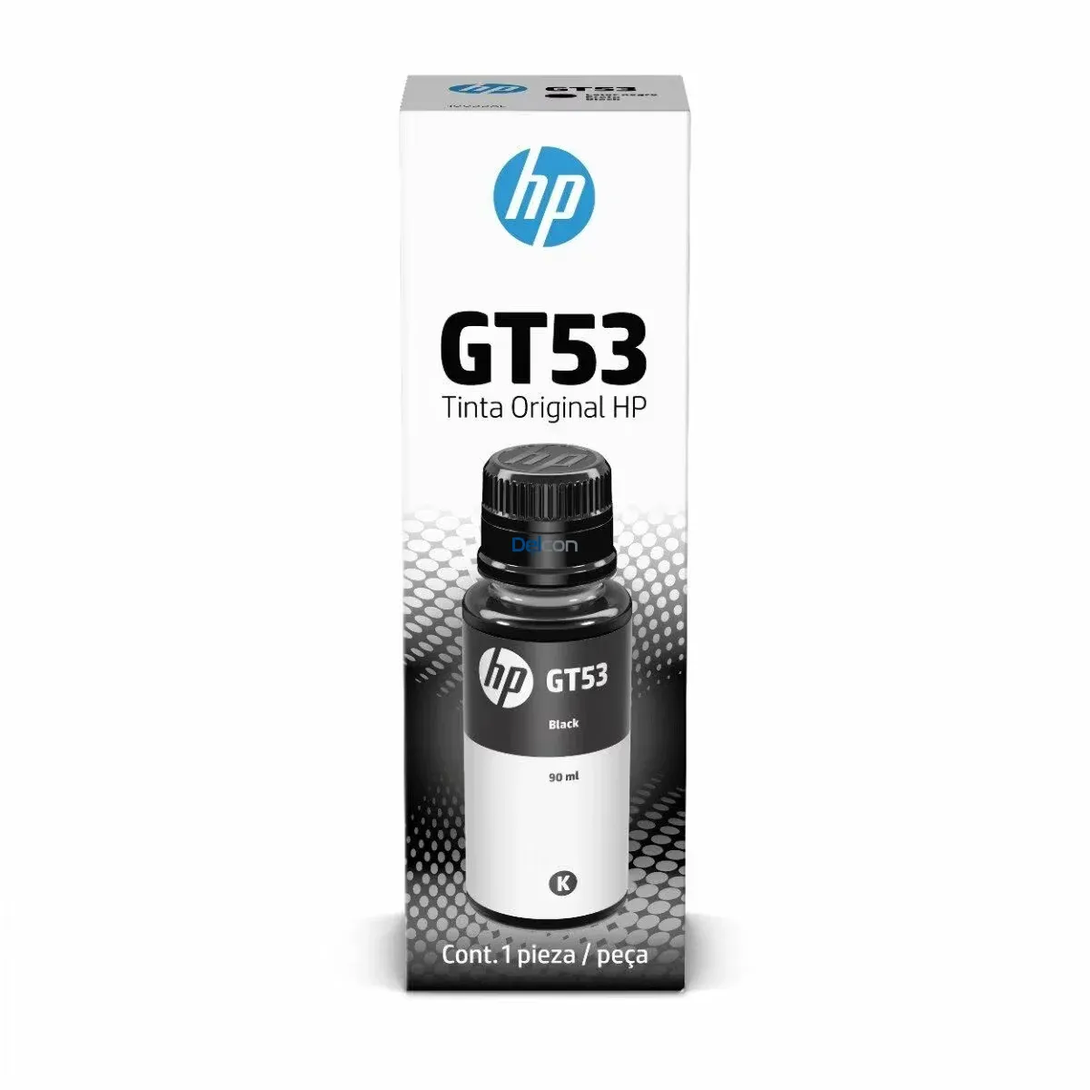 Botella de Tinta Hp 1VV22AL (GT53) Color Negro, Para Impresoras Hp DeskJet GT 5800, GT 5820 / Hp Ink Tank 100, 300, 400 / HP Smart Tank 500, 600, 700 Series.