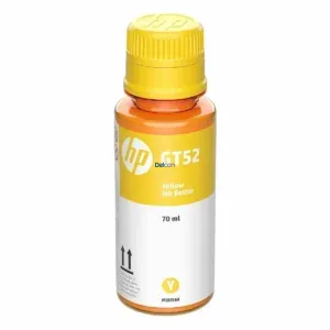 Botella de Tinta Hp M0H56AL (GT52) Color Amarillo, Para Impresoras Hp DeskJet GT 5800, GT 5820 / Hp Ink Tank 100, 300, 400 / HP Smart Tank 500, 600, 700 Series.