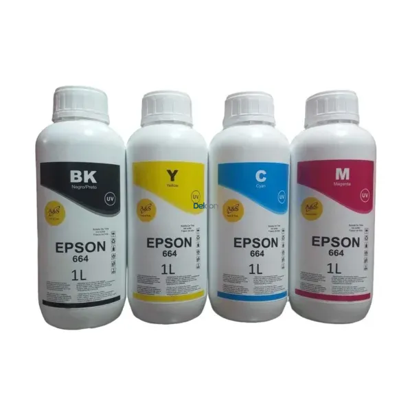 Botellas De Tinta Epson Canon Brother Hp [1 Litro] Color Negro Cyan Magenta Amarillo, Para Epson EcoTank, Hp Ink Tank, Smart Tank, Canon Pixma, Maxify.