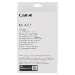 Caja De Mantenimiento Canon MC-G02 [4589C001AA] Black, Para Impresoras Canon Pixma G2160 / G3160 / G1220 / G2260 / G3260, Rendimiento 8.000 Páginas.