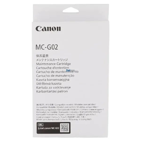 Caja De Mantenimiento Canon MC-G02 [4589C001AA] Black, Para Impresoras Canon Pixma G2160 / G3160 / G1220 / G2260 / G3260, Rendimiento 8.000 Páginas.