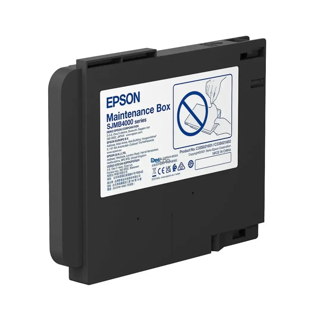 Caja De Mantenimiento Epson C33S021601/SJMB4000 Series Maintenance Box, Para Impresoras De Etiquetas ColorWorks CW-C4000 / CW-C4000u Series.