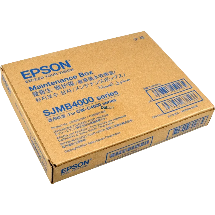 Caja De Mantenimiento Epson C33S021601/SJMB4000 Series Maintenance Box, Para Impresoras De Etiquetas ColorWorks CW-C4000 / CW-C4000u Series.