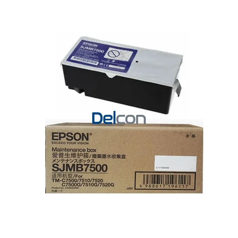 Caja De Mantenimiento Epson SJMB7500 [C33S020596] Maintenance Box, Para Impresoras De Etiquetas Epson ColorWorks TM-C7500 / TM-C7500G.