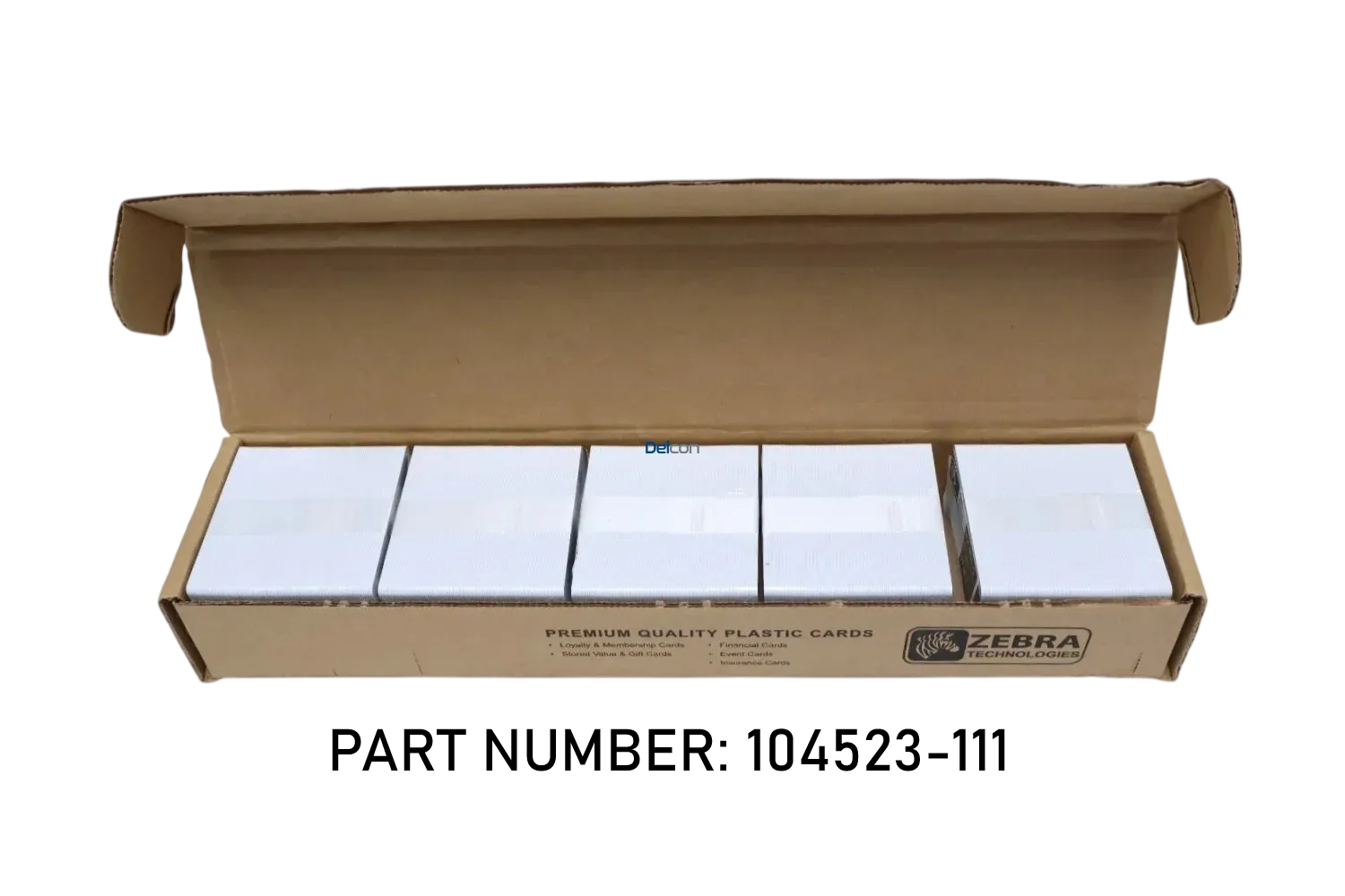 Caja De Tarjetas PVC Zebra 104523-111 PREMIER PVC 30 MIL / Para Impresión De Credenciales Carnet o Fotocheck Caja X 500 Unidades.
