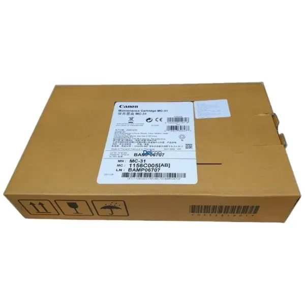 Cartucho Caja De Mantenimiento Canon MC-31 1156C005AA[AC] Original, Para Plotter Canon imagePROGRAF TM-200 / TM-205 / TM-300 / TM-305.