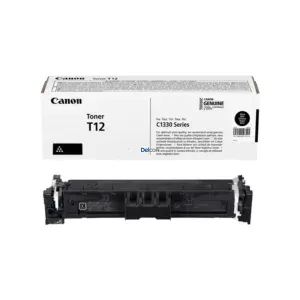 Cartucho De Toner Canon T12 Negro, Para Impresoras Canon i-SENSYS X C1300 / C1333P / C1333 / C1333i / C1333iF Series, Rendimiento 7.400 Páginas.