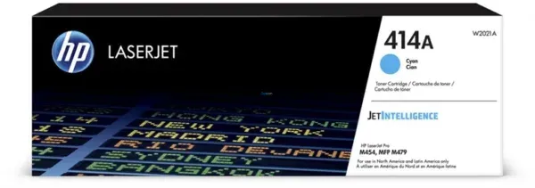 cartucho-de-toner-hp-w2021a-414a-laserjet-pro-m454dw-m455dn-mfp-m479fdw-m480f-color-cyan Cartucho De Tóner Hp W2021A 414A Cyan, Para Impresoras Hp LaserJet Pro M454dw / M455dn / MFP M479fdw / M480f, Rendimiento 2,100 Páginas.