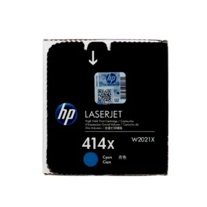 Cartucho De Tóner Hp W2021X 414X Cyan, Para Impresoras Hp LaserJet Pro M454dw / M455dn / MFP M479fdw / M480f, Rendimiento 6.000 Páginas.
