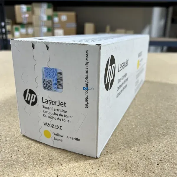 Cartucho De Tóner Hp W2022XC 414XC Amarillo, Para Impresoras Hp LaserJet Pro M454dw / M455dn / MFP M479fdw / M480f, Rendimiento 6.000 Páginas.