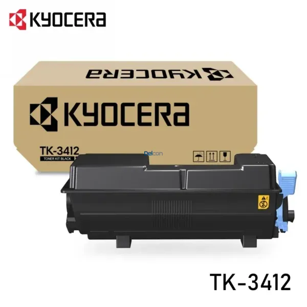 Cartucho De Tóner Kyocera TK-3412 Black, Para Impresoras Kyocera Ecosys PA5000x / PA5500x / PA6000x / MA5500ifx / MA6000ifx, Rendimiento 15.500 Páginas.