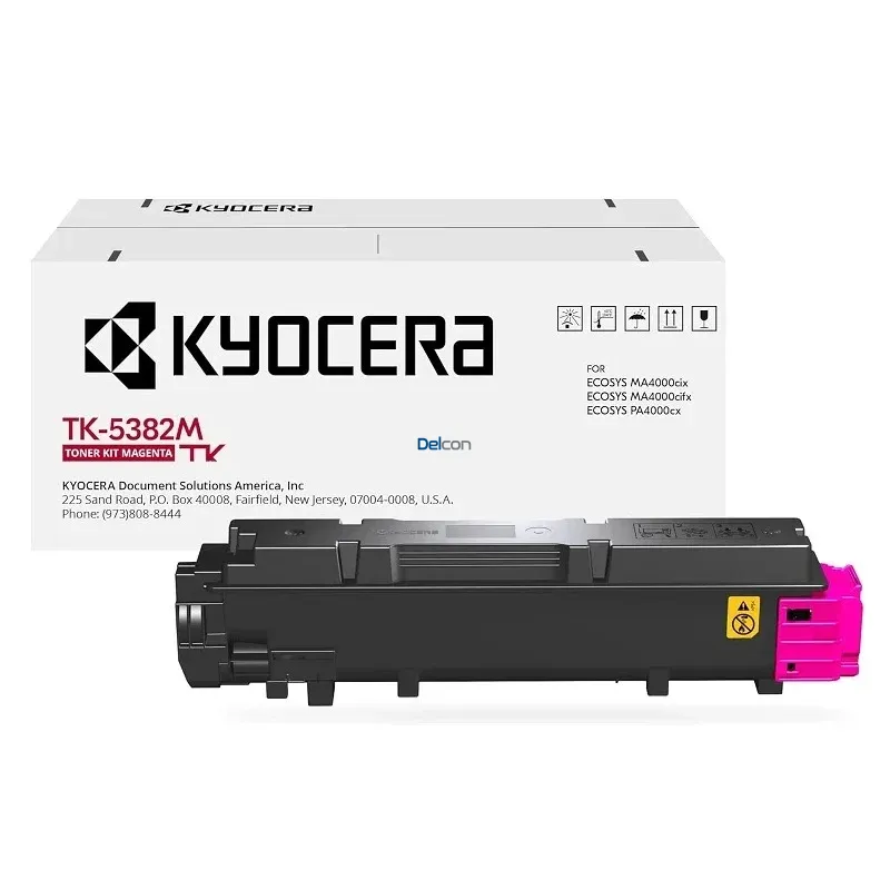Cartucho De Tóner Kyocera TK-5382M Color Magenta, Para Impresoras Kyocera Ecosys MA4000cifx / MA4000cix / PA4000cx, Rendimiento 10.000 Páginas.