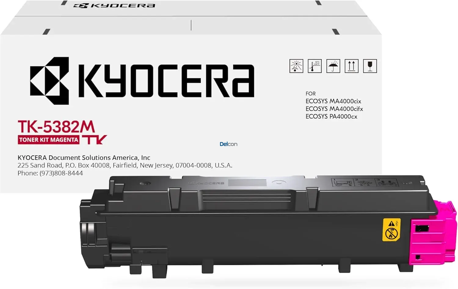 Cartucho De Tóner Kyocera TK-5382M Color Magenta, Para Impresoras Kyocera Ecosys MA4000cifx / MA4000cix / PA4000cx, Rendimiento 10.000 Páginas.