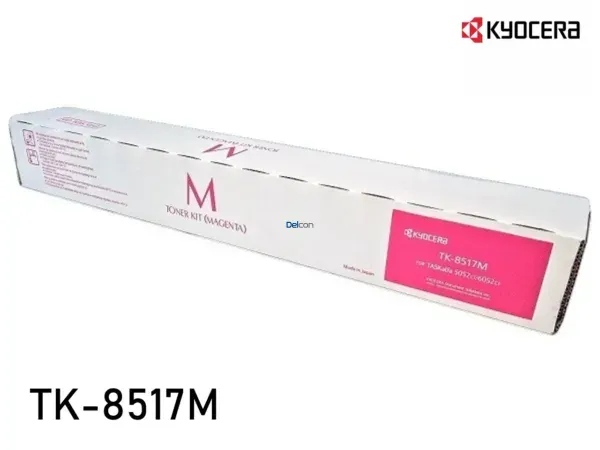 Cartucho De Tóner Kyocera TK-8517M Color Mgaenta, Para Impresoras Kyocera TASKalfa 5052ci / 5053ci / 6052ci / 6053ci, Rendimiento 20.000 Páginas.