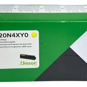 Cartucho De Tóner Lexmark 20N4XY0 Amarillo, Para Impresoras Lexmark CS431dw / CX431adw. Rendimiento 6.700 Páginas.