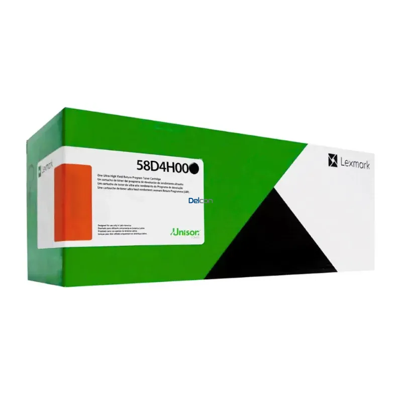Cartucho De Tóner Lexmark 58D4H00 Black, Para Impresoras Lexmark MS823dn / MS825dn / MS826de / MX722adhe / MX822ade / MX826ade / MX826ade.