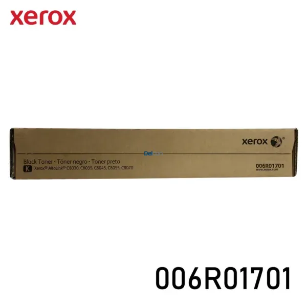 Cartucho De Tóner Xerox 006R01701 Color Negro, Para Impresoras Xerox AltaLink C8030 / C8035 / C8045 / C8055 / C8070, Rendimiento 26.000 Páginas.
