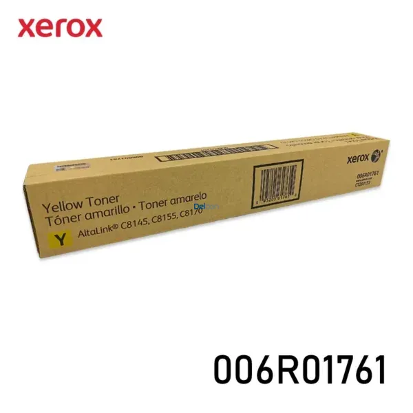 Cartucho De Tóner Xerox 006R01761 Color Amarillo, Para Impresoras Xerox AltaLink C8145 / C8155 / C8170, Rendimiento 28.000 Páginas.
