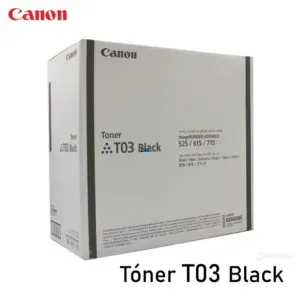 Cartucho De Toner Canon T03 Black, Para Impresoras Canon imageRUNNER ADVANCE 525i / DX 527i / 529i / 615i / 617i / 619i / 715i / 717iF / 719i Series.