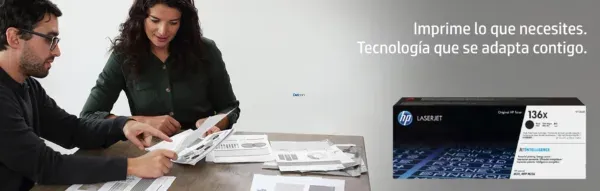 Cartucho De Tóner Hp 136X W1360X Black, Para Impresoras Hp LaserJet M209dwe / M209dw / MFP M234dwe / M234dw / M236sdw, Rendimiento 2.600 Páginas.