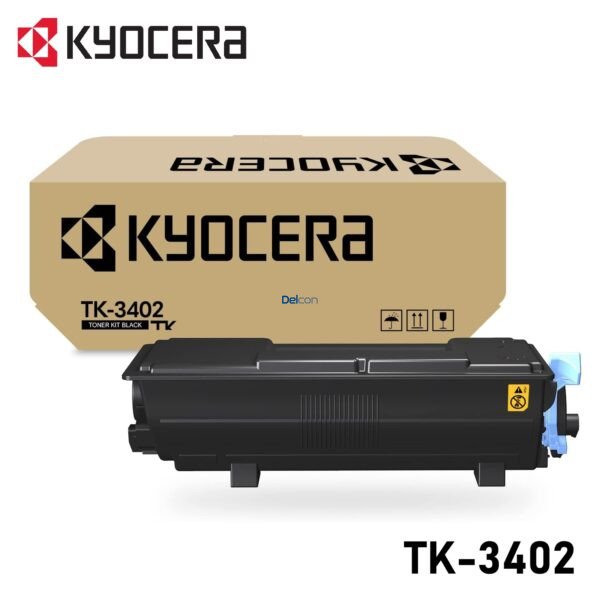 Cartucho De Tóner Kyocera TK-3402 Black, Para Impresoras Kyocera Ecosys PA4500x / MA4500ix / MA4500ifx, Rendimiento 12.500 Páginas.
