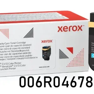 Cartucho De Tóner Xerox 006R04678 Color Cyan, Para Impresoras Xerox Color C410 / C415, Rendimiento De Impresión 2.000 Páginas.