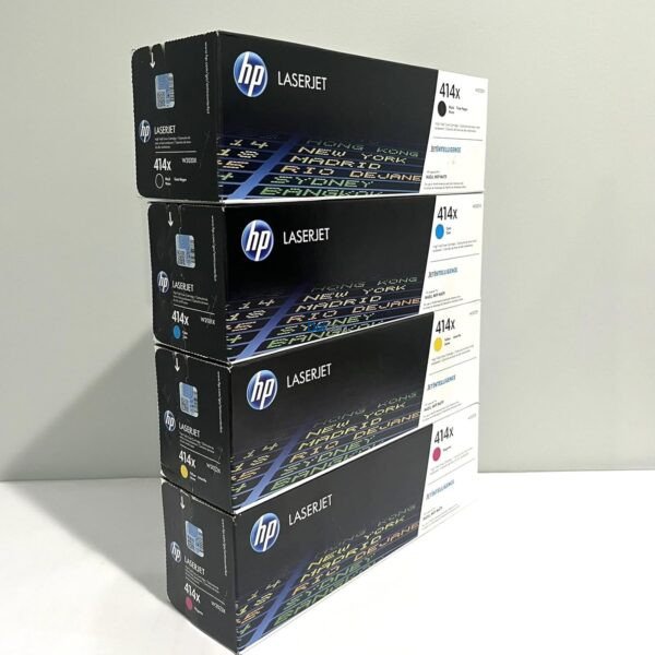 Cartuchos De Tóner Hp 414X LaserJet Pro M454dw / M455dn / MFP M479fdw / M480f Color Negro Cyan Magenta Amarillo / Alta Capacidad