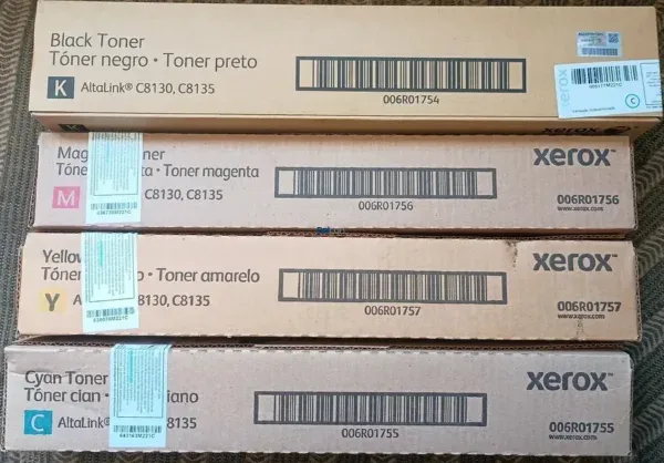 Cartuchos De Tóner Xerox AltaLink C8130 / C8135 Color Negro Cyan Magenta Amarillo / Juego Completo
