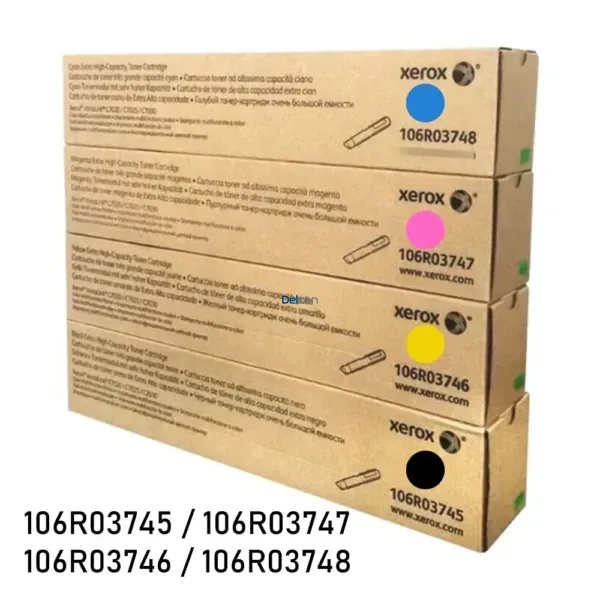 Cartuchos De Toner Xerox VersaLink C7020 / C7025 / C7030 Black Cian Magenta Yellow / Juego Completo