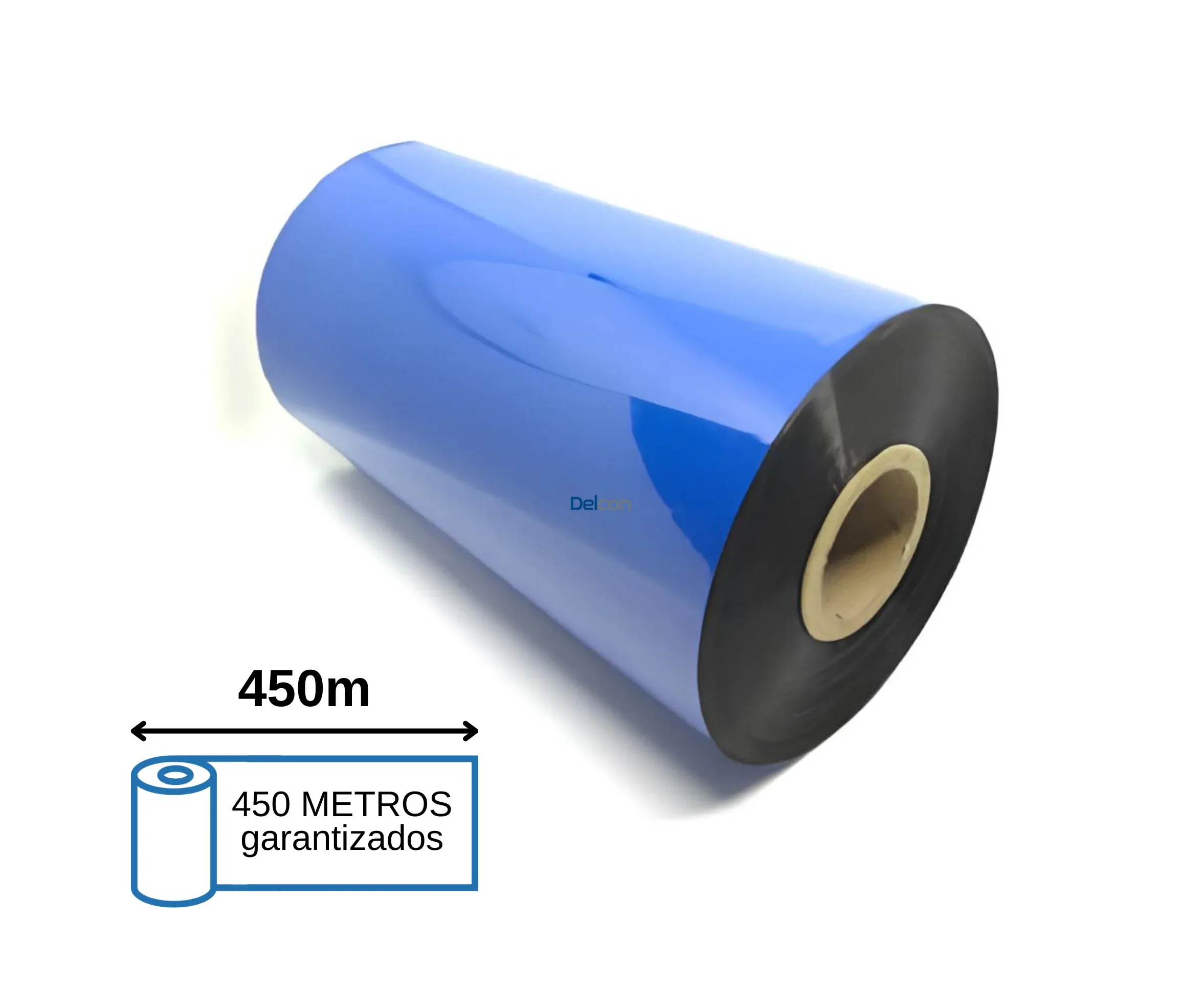 Cinta Ribbon Cera 110mm x 450mts Para Impresoras De Etiquetas Zebra, Godex, Argox, Bixolon, Tsc y Otros.