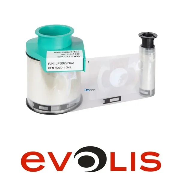 Cinta Ribbon Evolis LPS029NAA Cinta De Laminación Holográfico Genérico / GEN HOLO 1.0MIL / 600 Prints / Roll | P/N: LPS029NAA, Envios a Todo el Perú.