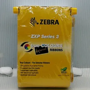 Cinta Zebra 800033-340 (RBN YMCKO ZXP 280IMG) Ribbon Color Amarillo, Magenta, Cyan, Negro, Overlay / Para Impresora De Targetas y Fotochecks Zebra ZXP Series 3.