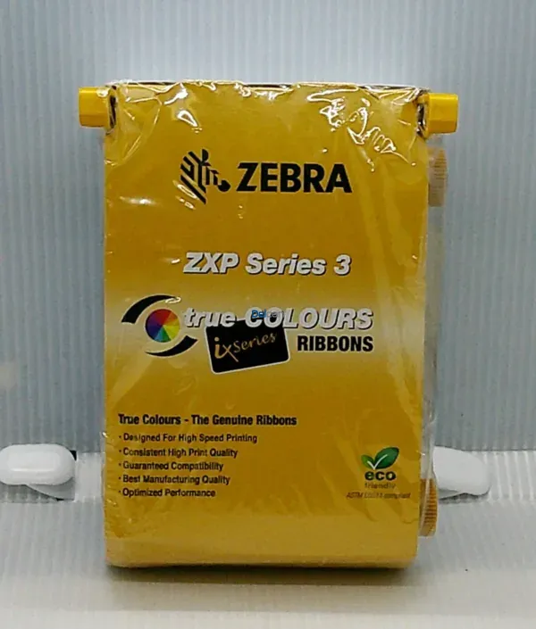 Cinta Zebra 800033-340 (RBN YMCKO ZXP 280IMG) Ribbon Color Amarillo, Magenta, Cyan, Negro, Overlay / Para Impresora De Targetas y Fotochecks Zebra ZXP Series 3.