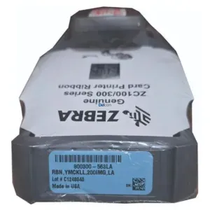 Cinta Zebra 800300-563LA RBN, YMCKLL, 200IMG, LA | Ribbon Para Impresora De Fotochecks Zebra ZC100 / ZC300 Hasta 200 Imágenes.