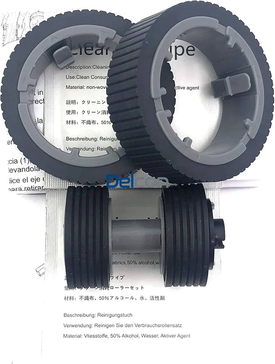 Kit Rodillos De Recogida De Papel Fujitsu PA03670-0001 / PA03670-0002, Para Escáner Fujitsu FI-7180 / FI-7240 / FI-7260 / FI-7460 / FI-7480 / FI-8190.