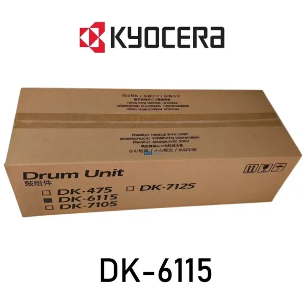 Unidad De Imagen Kyocera DK-6115 Drum Unit, Para Impresoras Kyocera Ecosys M4125idn / M4132idn / TASKalfa 2510i, Rendimiento 300.000 Páginas.