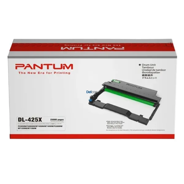 Unidad De Imagen Pantum DL-425X Drum Unit, Compatible Con Impresoras Pantum P3305DW / M7105DW, Rendimiento 25.000 Páginas.