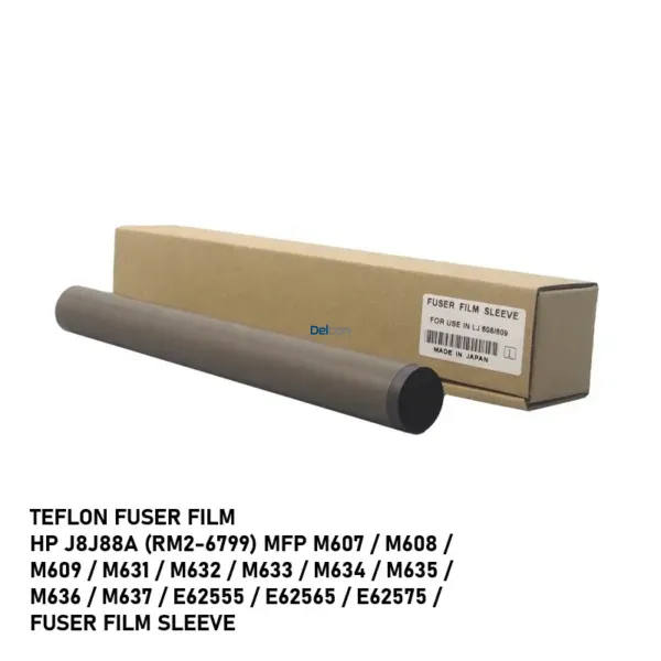 fuser film sleeve hp j8j88a rm2-6799 mfp m607 m608 m609 m631 m632 m633 m634 m635 m636 m637 e62555 e62565 e62575 teflon fuser film Teflon Fuser Film Hp J8J88A (RM2-6799) MFP M607 / M608 / M609 / M631 / M632 / M633 / M634 / M635 / M636 / M637 / E62555 / E62565 / E62575 Fuser Film Sleeve.