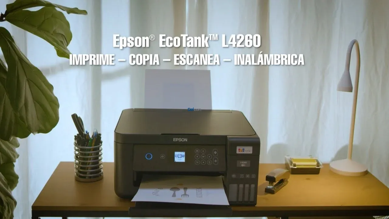 Impresora Multifuncional Epson Ecotank L4260 Wifi Duplex, Imprime/Copia/Escanea, Con Pantalla LCD a Color De 1,44". Peso 5.5 Kilos, Garantía 2 Años.