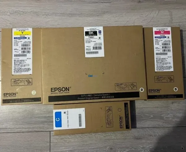 Tintas Epson T01D1 | T01D2 | T01D3 | T01D4 | Color Negro Cyan Magenta Amarillo, Para Impresoras Epson WorkForce Pro WF-C529R / WF-C579R Series.